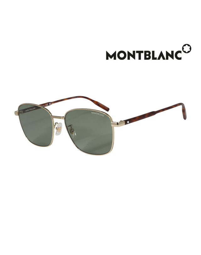 몽블랑 (최초가 405,000원) 몽블랑 선글라스 MB0137SK 003 스퀘어 메탈 남자 여자 착용컷
