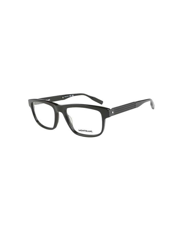 몽블랑 (최초가 450,000원) 몽블랑 안경테 MB0165O 001 스퀘어 아세테이트 남자 여자 안경 착용컷