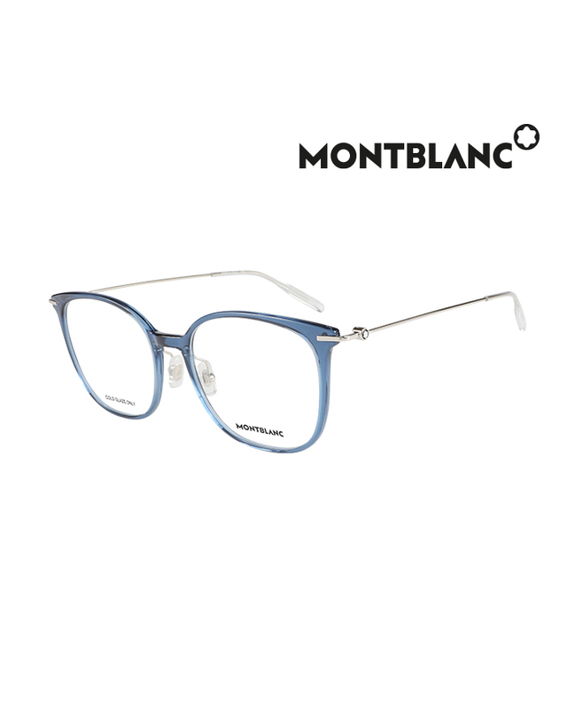 몽블랑 (최초가 400,000원) 몽블랑 안경테 MB0208OA 003 스퀘어 아세테이트 남자 여자 안경 착용컷