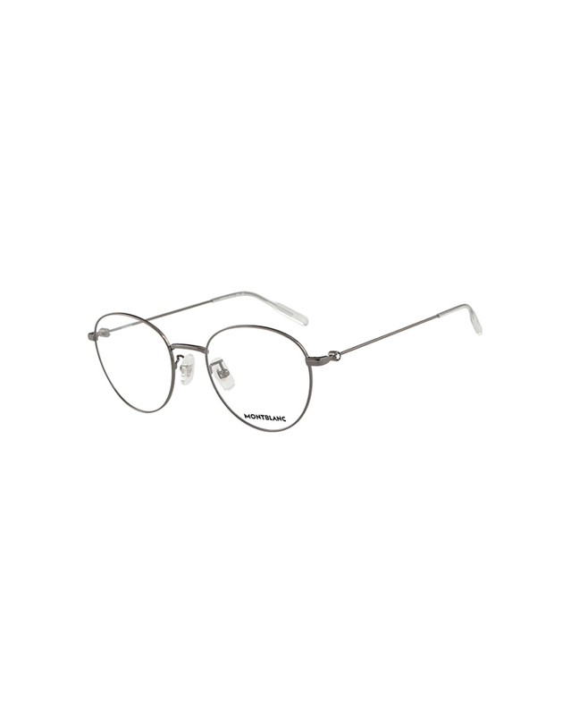 몽블랑 (최초가 430,000원) 몽블랑 안경테 MB0085OK 001 라운드 메탈 남자 여자 안경 착용컷