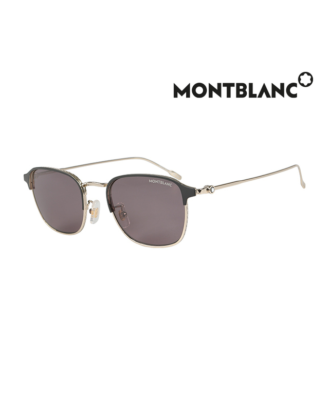 몽블랑 (최초가 575,000원) 몽블랑 선글라스 MB0189S 001 스퀘어 메탈 남자 여자 착용컷