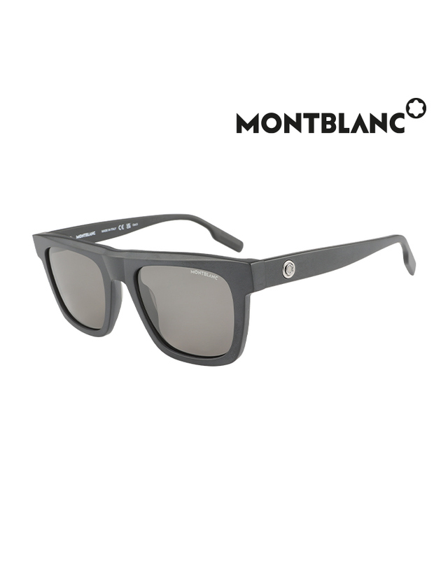 몽블랑 (최초가 425,000원) 몽블랑 선글라스 MB0176S 001 스퀘어 아세테이트 남자 여자 착용컷