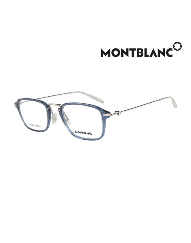 몽블랑 (최초가 430,000원) 몽블랑 안경테 MB0159O 004 스퀘어 아세테이트 남자 여자 안경 착용컷