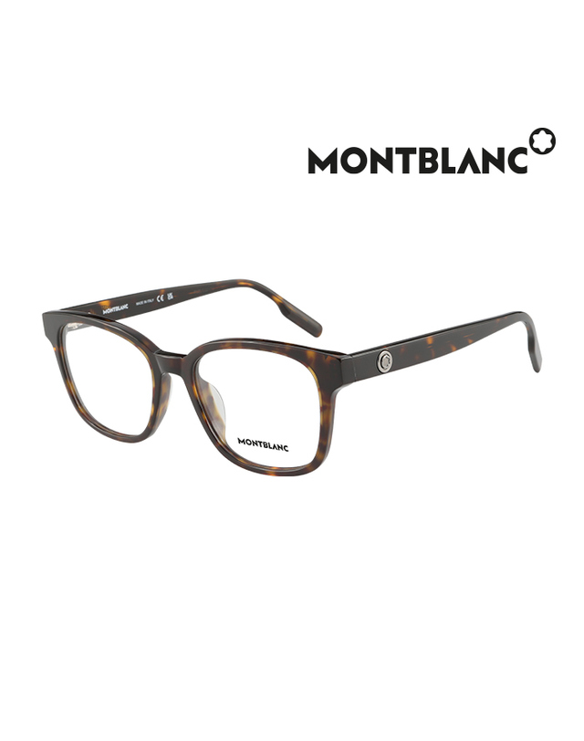 몽블랑 (최초가 370,000원) 몽블랑 안경테 MB0180OK 002 스퀘어 아세테이트 남자 여자 안경 착용컷