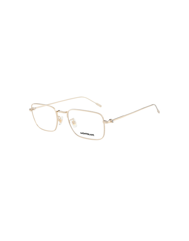 몽블랑 (최초가 475,000원) 몽블랑 안경테 MB0212O 001 스퀘어 메탈 남자 여자 안경 착용컷