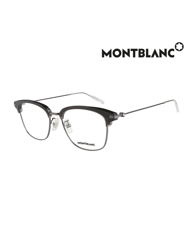 몽블랑 (최초가 430,000원) 몽블랑 안경테 MB0141OK 003 스퀘어 아세테이트 남자 여자 안경 착용컷