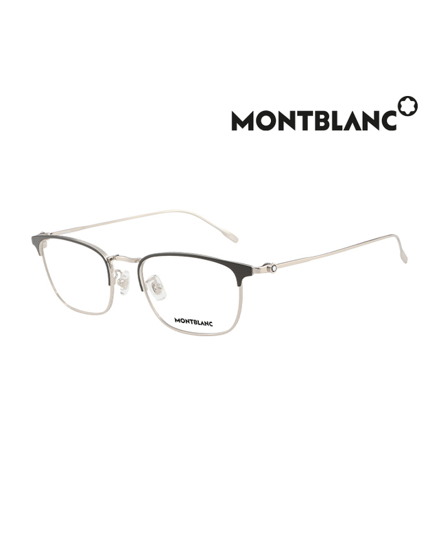 몽블랑 (최초가 505,000원) 몽블랑 안경테 MB0192O 002 스퀘어 메탈 남자 여자 안경 착용컷