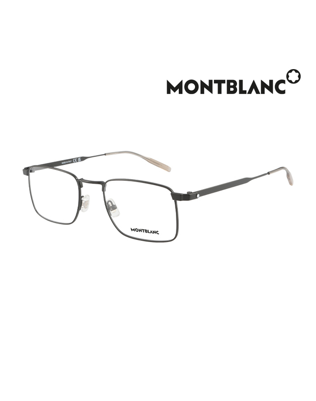 몽블랑 (최초가 370,000원) 몽블랑 안경테 MB0231O 006 스퀘어 메탈 남자 여자 안경 착용컷
