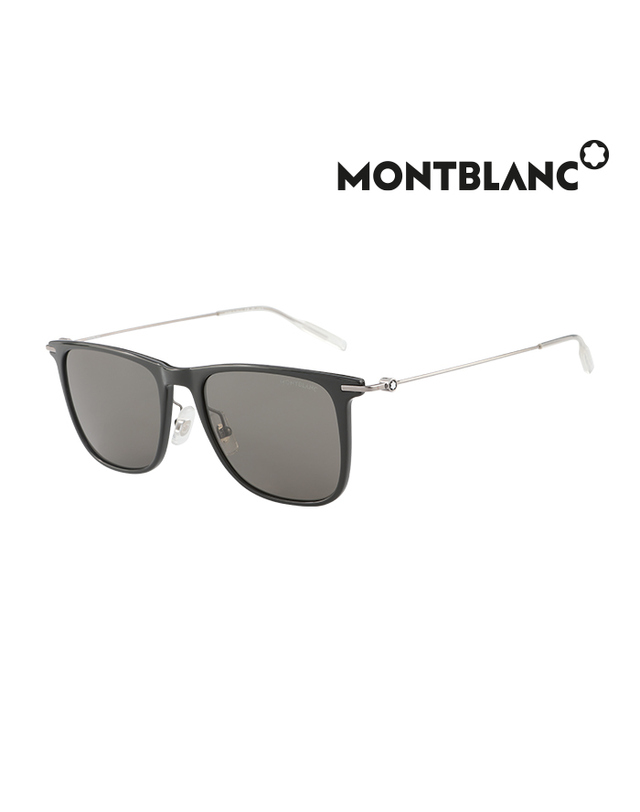 몽블랑 (최초가 460,000원) 몽블랑 선글라스 MB0206S 001 스퀘어 남자 여자 착용컷