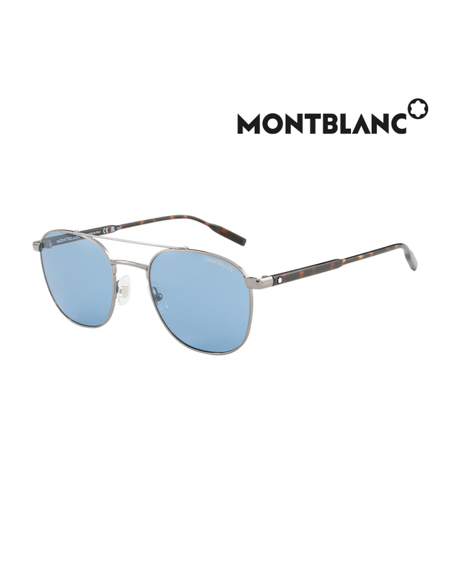 몽블랑 (최초가 405,000원) 몽블랑 선글라스 MB0114S 002 라운드 메탈 남자 여자 착용컷