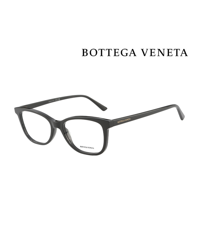 보테가 베네타 (최초가 370,000원) 보테가 베네타 안경테 BV1028O 001 라운드 아세테이트 남자 여자 안경 착용컷
