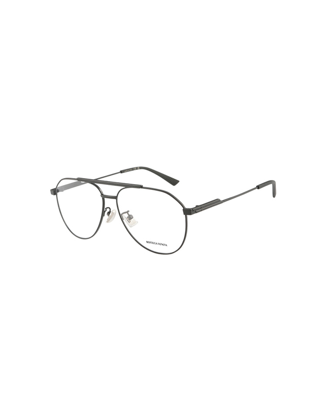 보테가 베네타 (최초가 450,000원) 보테가 베네타 안경테 BV1158O 001 보잉 메탈 남자 여자 안경 착용컷