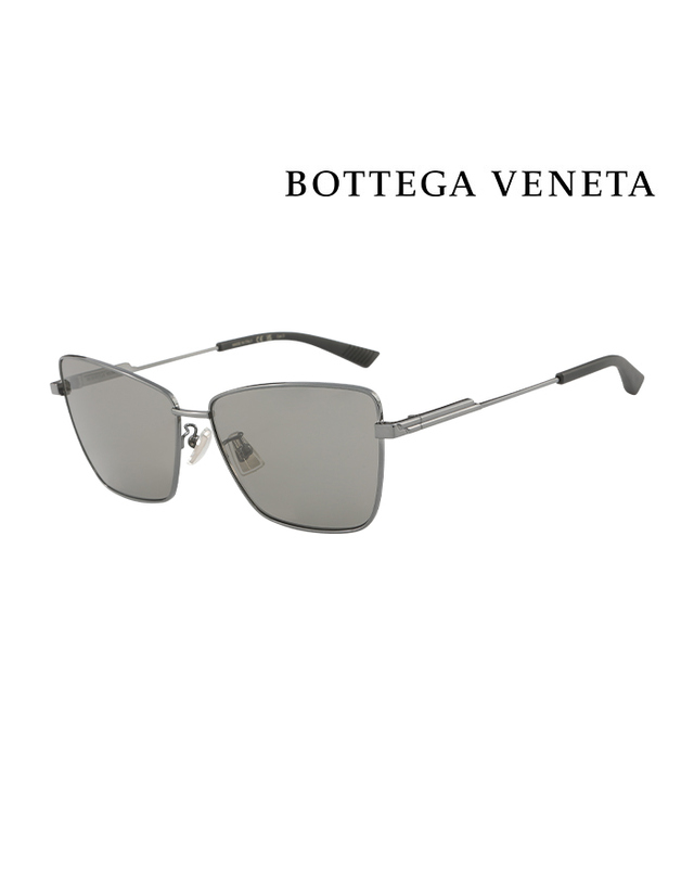 보테가 베네타 (최초가 505,000원) 보테가 베네타 선글라스 BV1195S 001 스퀘어 메탈 남자 여자 착용컷