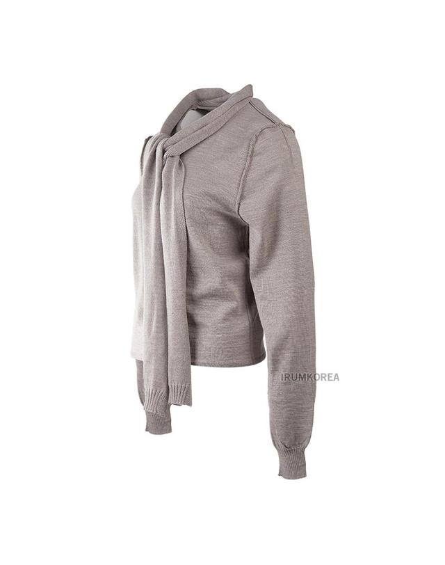 르메르 [르메르] FW25 여성 트위스트 스카프 가디건 TO1251 LK087 BR446 착용컷