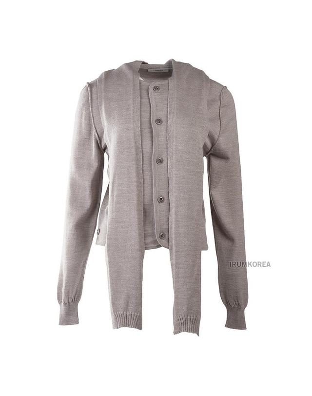 르메르 [르메르] FW25 여성 트위스트 스카프 가디건 TO1251 LK087 BR446 착용컷