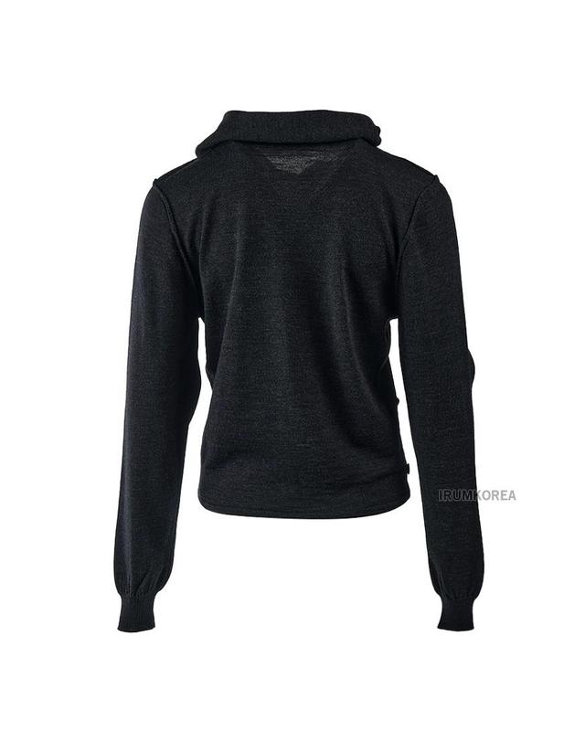 르메르 [르메르] FW25 여성 트위스트 스카프 가디건 TO1251 LK087 BK966 착용컷