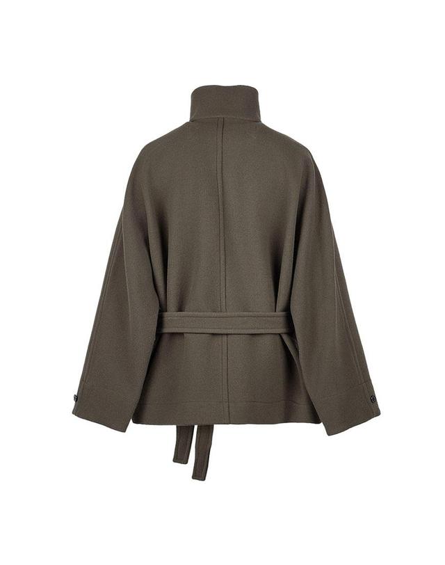 르메르 [르메르] FW26 여성 숏 더플 코트 CO1113 LF1116 GR610 착용컷