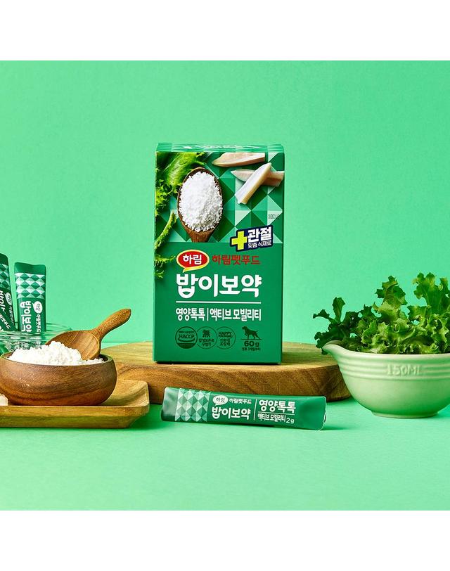 하림펫푸드 밥이보약 영양톡톡 액티브 모빌리티 60g (2gx30개입) 착용컷