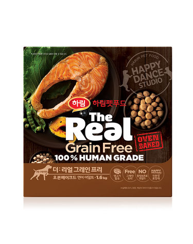 [하림펫푸드] 더리얼 그레인프리 오븐베이크드 연어 어덜트 1.6kg