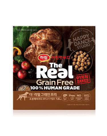 [하림펫푸드] 더리얼 그레인프리 오븐베이크드 돼지고기 어덜트 1.6kg