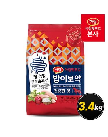[하림펫푸드] 밥이보약 DOG 건강한장 3.4kg
