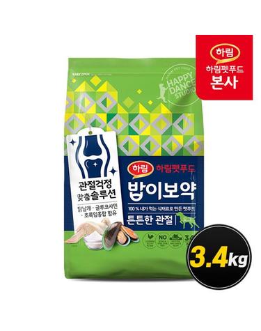 [하림펫푸드] 밥이보약 DOG 튼튼한관절 3.4kg