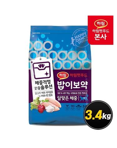 [하림펫푸드] 밥이보약 CAT 알맞은체중 3.4kg