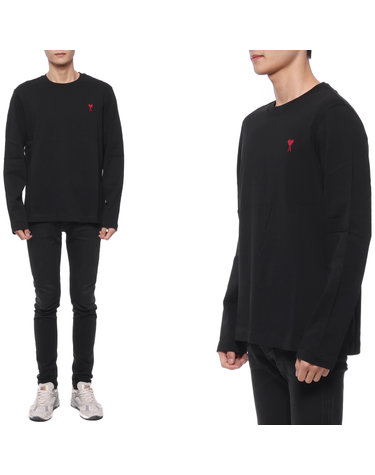 23FW 남성 하트 로고 긴팔티셔츠 (UTS205 726 001 M 23F)