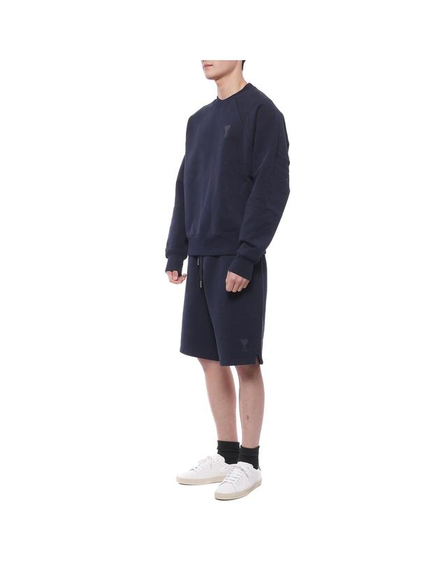 아미 남성 하트 로고 맨투맨 (USW004 747 496 M 23S) 착용컷