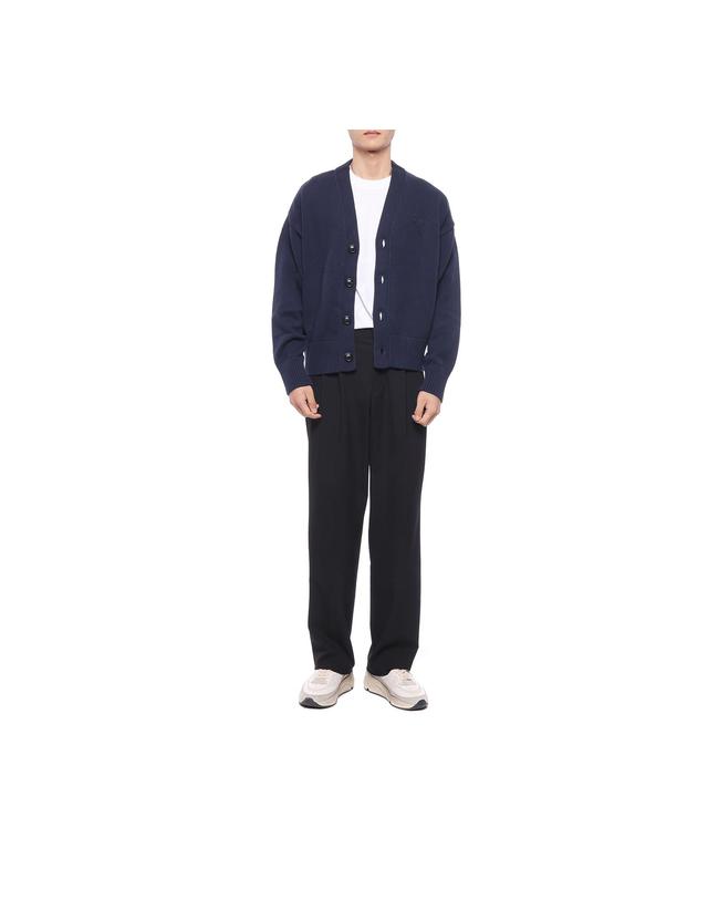 아미 남성 하트 로고 가디건 (UKC008 016 496 M 23S) 착용컷
