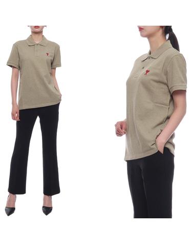 24SS 여성 하트 로고 폴로 반팔티셔츠 (UPL001 760 366 W 24S)