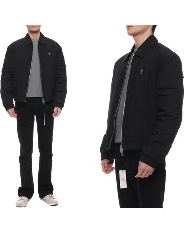 24FW 남성 하트 로고 집업 재킷 (HJK034 PA0009 001 M 24F)