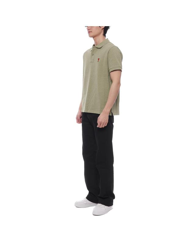 아미 24SS 남성 하트 로고 폴로 반팔티셔츠 (UPL001 760 366 M 24S) 착용컷