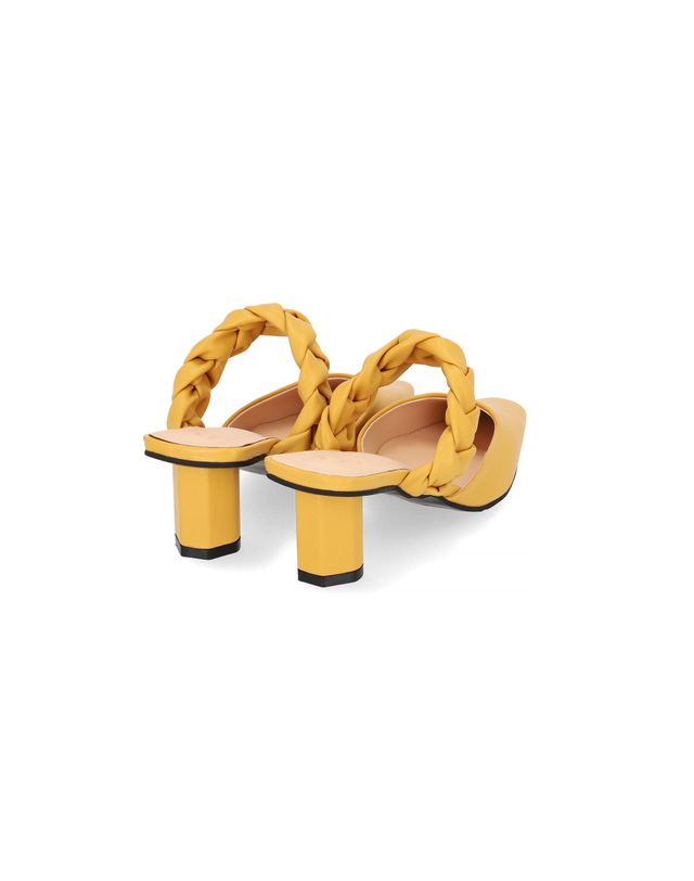 엘칸토 엘칸토 인텐스 여성 꼬임스트랩 포인트 뮬 5cm LCWO08I226 착용컷
