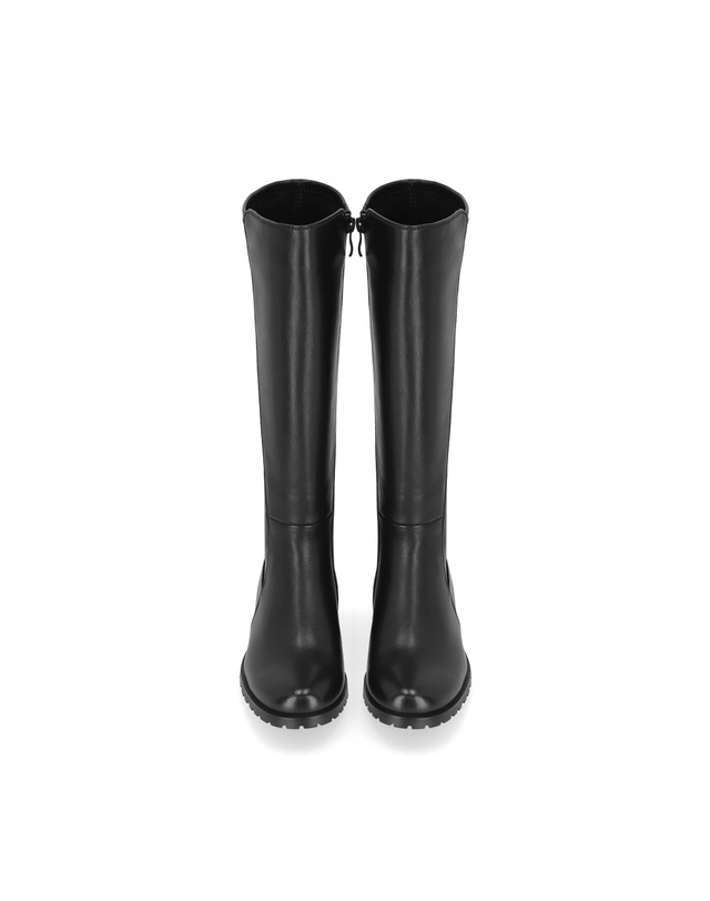 엘칸토 엘칸토 인텐스 여성 루즈핏 스판 롱부츠 4cm LCWL08I24V 착용컷