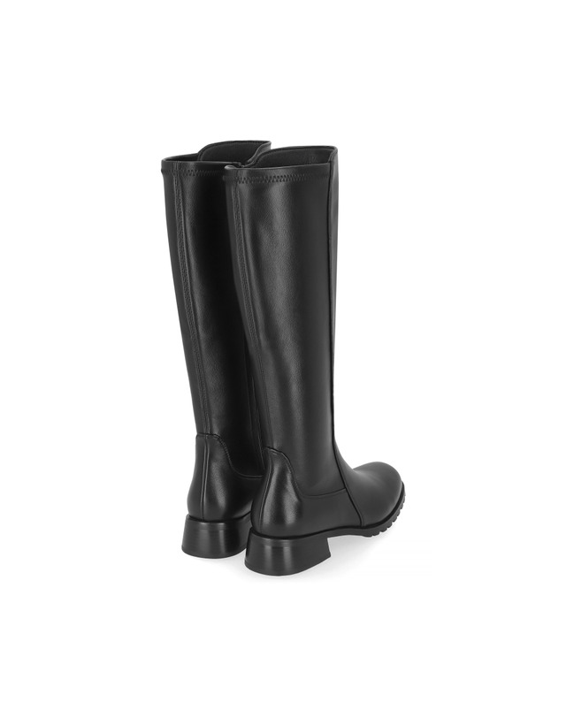엘칸토 엘칸토 인텐스 여성 루즈핏 스판 롱부츠 4cm LCWL08I24V 착용컷