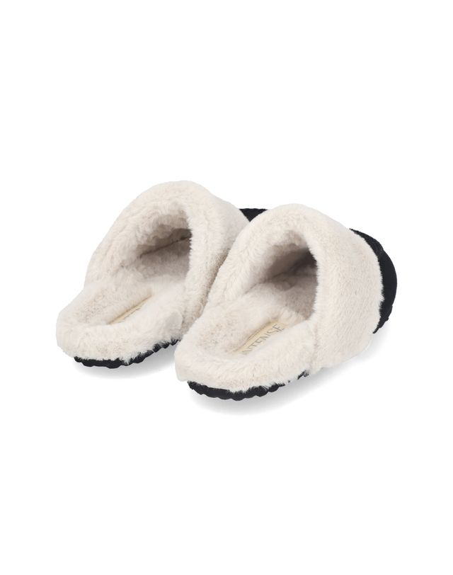엘칸토 엘칸토 인텐스 여성 스웨이드 퍼 뮬 슬리퍼 2cm LCWC70I339 착용컷
