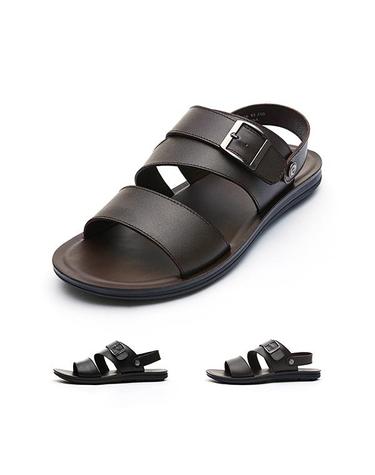 엘칸토 마쯔 남성 더블 스트랩 샌들 2.2cm LCMW68M326