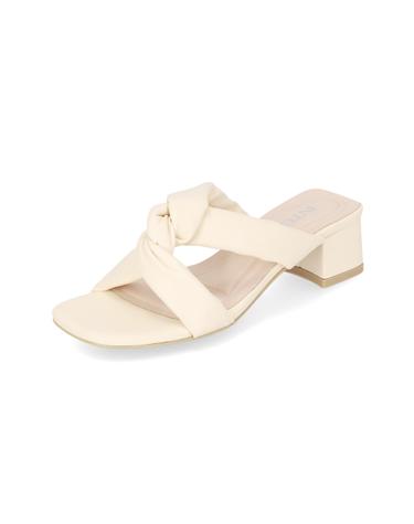 엘칸토 인텐스 여성 트위스트 블록 뮬 4cm LCWW02I326