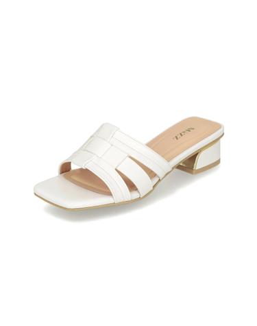 엘칸토 마쯔 여성 격자 꼬임 뮬 3cm LCWW23M326