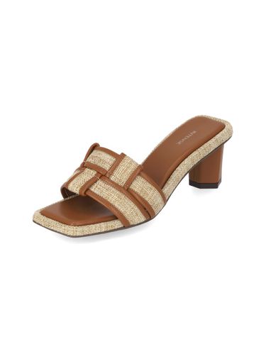 엘칸토 인텐스 여성 핸드 크래프트 미들힐 뮬 5.5cm LCWW43I426