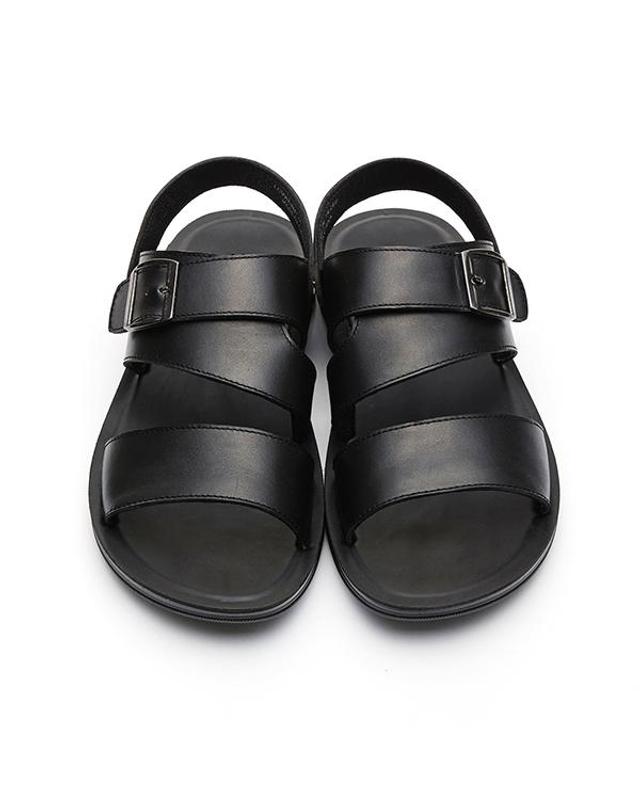 엘칸토 엘칸토 마쯔 남성 더블 스트랩 샌들 2.2cm LCMW68M326 착용컷