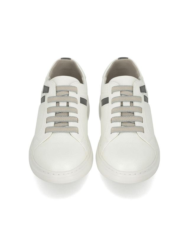 엘칸토 엘칸토 마쯔 남성 라인 밴딩 스니커즈 4cm LCMS99M326 착용컷