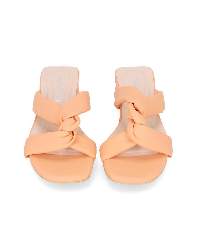 엘칸토 엘칸토 인텐스 여성 트위스트 블록 뮬 4cm LCWW02I326 착용컷