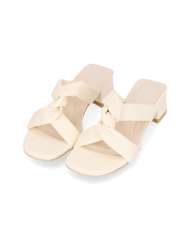 엘칸토 엘칸토 인텐스 여성 트위스트 블록 뮬 4cm LCWW02I326 착용컷