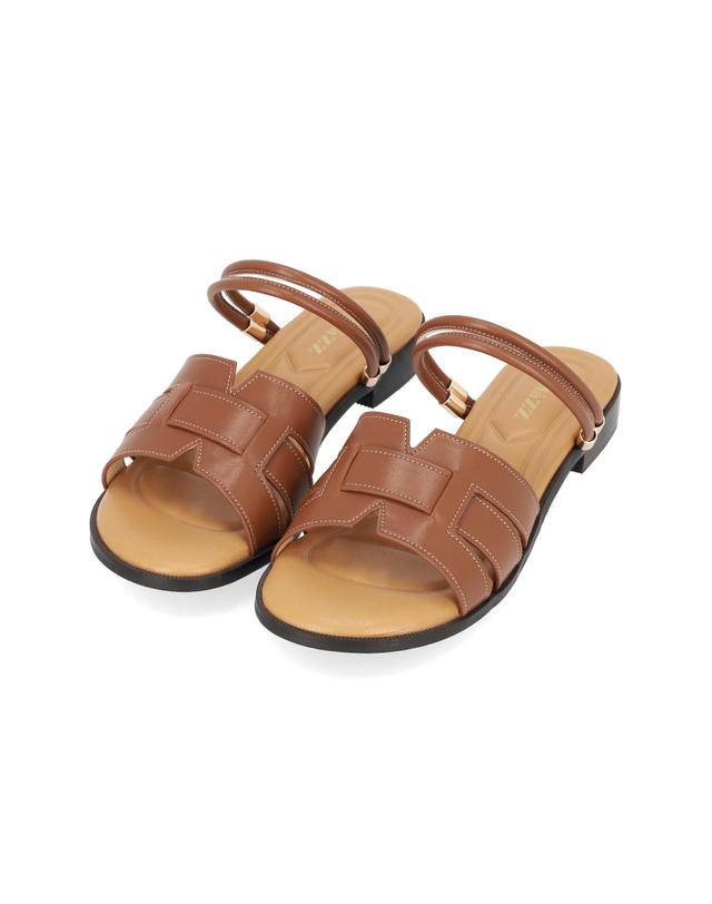 엘칸토 엘칸토 마쯔 여성 투웨이 플랫 샌들 2cm LCWW25M326 착용컷