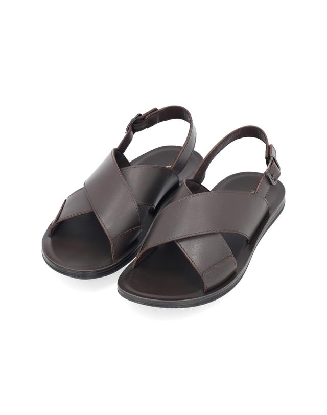 엘칸토 엘칸토 마쯔 남성 X스트랩 샌들 2cm LCMW04M326 착용컷