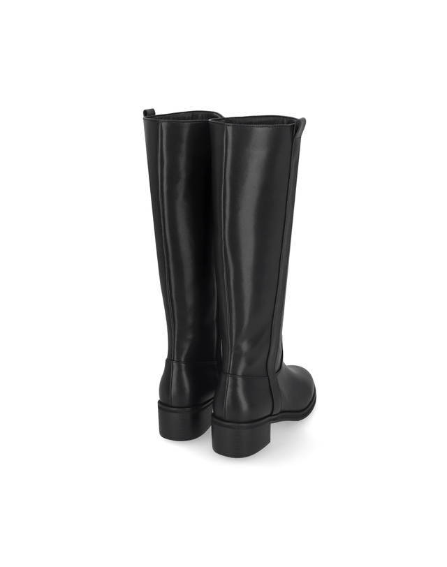엘칸토 엘칸토 인텐스 여성 미니멀 라인 롱부츠 4.5cm LCWL12I34V 착용컷