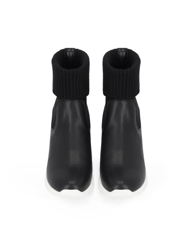 엘칸토 엘칸토 마쯔 여성 니트 캐주얼 키높이 부츠 6.5cm LCWA40M34V 착용컷