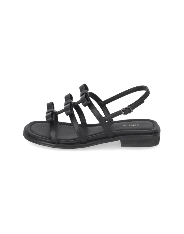 엘칸토 엘칸토 인텐스 여성 리본 스트랩 플랫 샌들 2cm LCWW87I426 착용컷